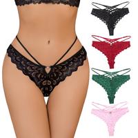 Avidlove Hot Underwear for Women Lace Bikini Panties Criss Cross Back Underpants