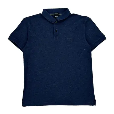 Hugo Boss Polo Shirt - Medium Navy Cotton