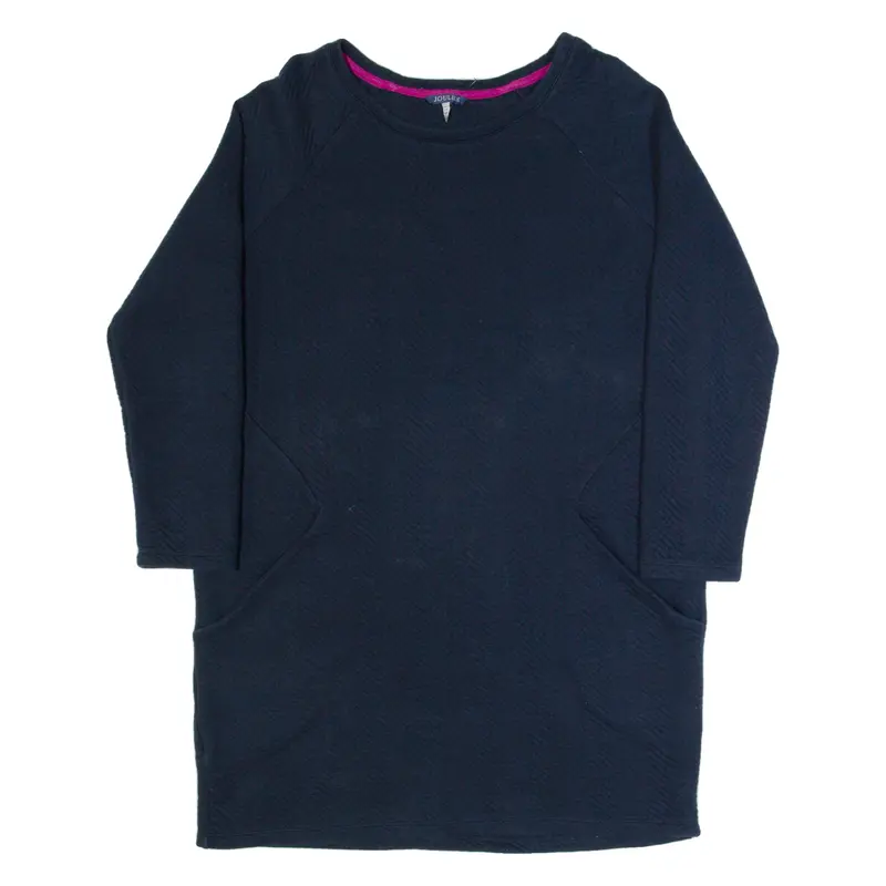 JOULES Oversized Womens Jumper Dress Blue Long Sleeve Knee Length UK 14