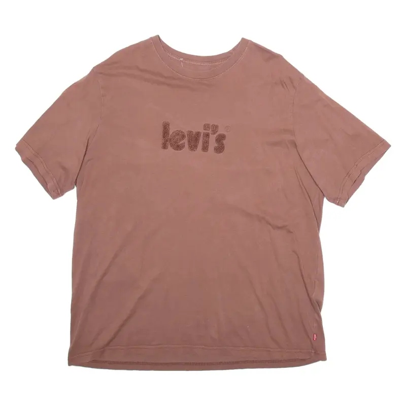 LEVI'S Mens T-Shirt Brown L