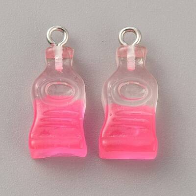 Gradient Color Transparent Resin Pendants