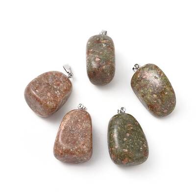 Natural Unakite Pendants