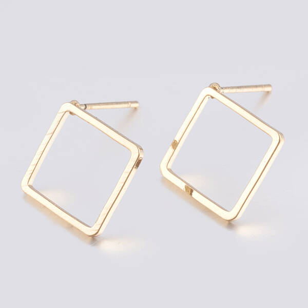Brass Stud Earring Findings