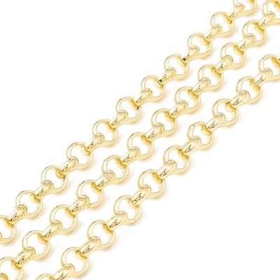 3.28 Feet Rack Plating Brass Rolo Chains