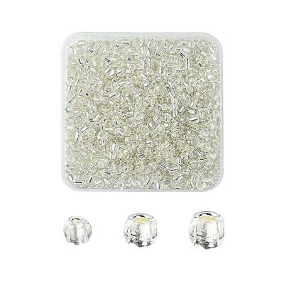 48G 3 Styles Christmas Theme Glass Seed Beads