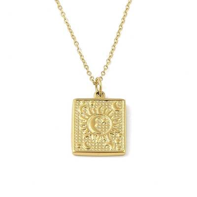 Ion Plating(IP) 304 Stainless Steel Pendant Necklaces for Women