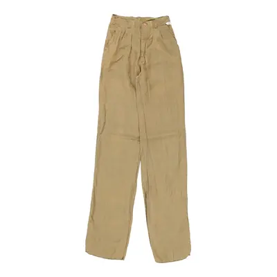 Unbranded Trousers - 24W UK 6 Khaki Linen