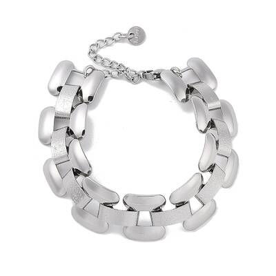 Non-Tarnish 304 Stainless Steel Panther Chain Bracelets for Women Men