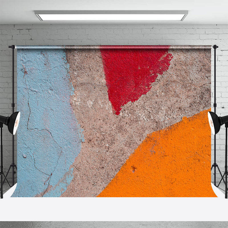 Vintage Simple Cracked Graffiti Wall Photo Backdrop - Aperturee