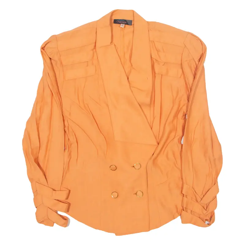 CREATION CHARMANTE Biker Jacket Orange Viscose Womens S