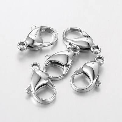 Tarnish Resistant 316 Surgical Stainless Steel Lobster Claw Clasps