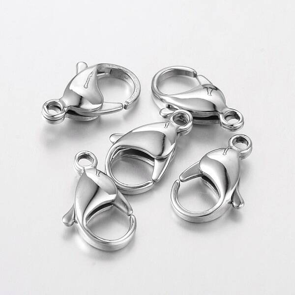 Tarnish Resistant 316 Surgical Stainless Steel Lobster Claw Clasps