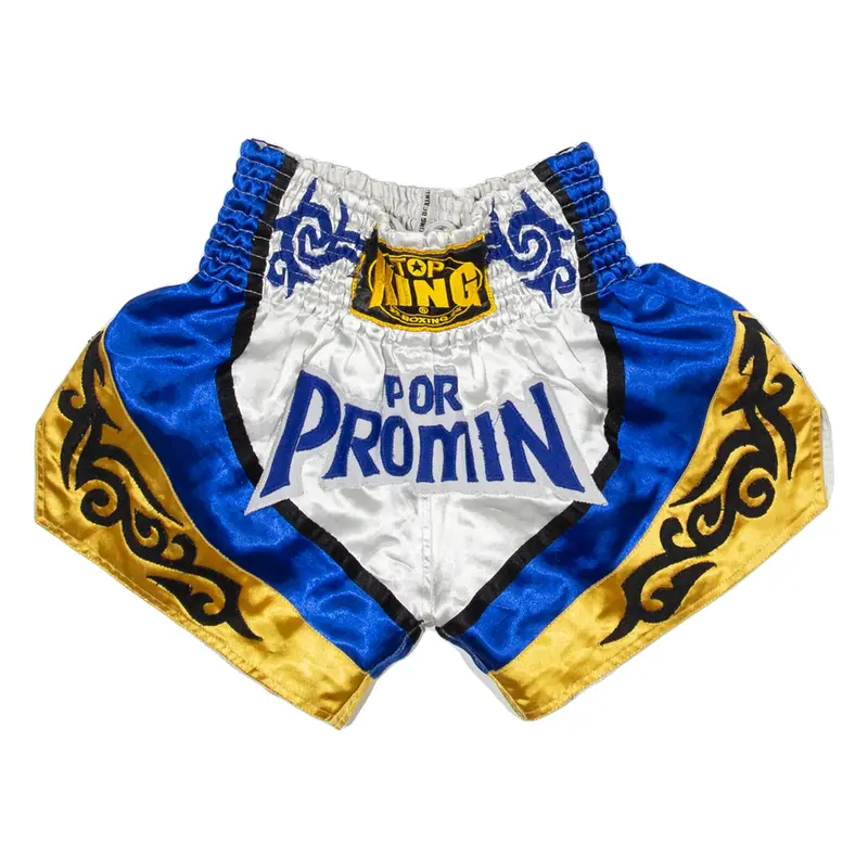 TOP KING BOXING Mens Sports Shorts Blue S W24