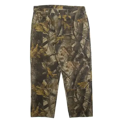 WRANGLER Realtree Mens Trousers Green Relaxed Straight W36 L30