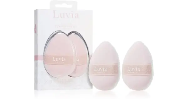 Luvia Cosmetics The Puffy Candy 2 Piece Powder Puff Set