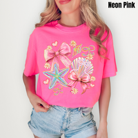 Whimsical Seashell Coquette Scene Comfort Colors T-Shirt ’NLB’