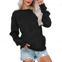 MISFAY&AUSELILY Women's Crewneck Hoodless Sweatshirt With Kangaroo Pocket Fleece Longsleeve Oversized Casual Style Shirt Ligh...