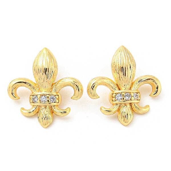 Brass Micro Pave Cubic Zirconia Charms