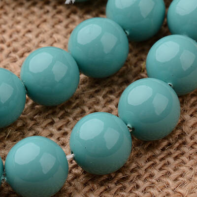 Polished Round Grade A Shell Pearl Bead Strands