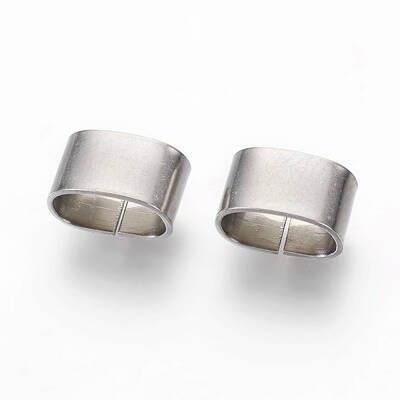 Tarnish Resistant 201 Stainless Steel Slide Charms