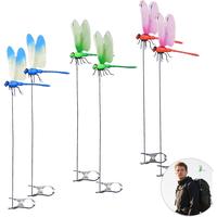 Dragonfly Clip Bug Repe Llent - 3D Dragonfly Clips, 3 Pack-Garden Decor Deer and Horse Fly Deter Rent for Indoor/Outdoor Gard...