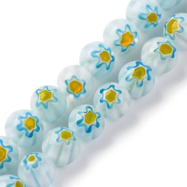 Handmade Millefiori Lampwork Beads Strands