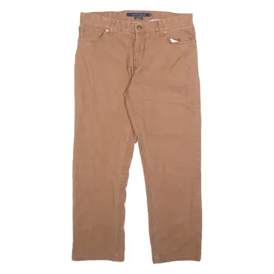TOMMY HILFIGER Mens Jeans Brown Regular Straight W34 L30