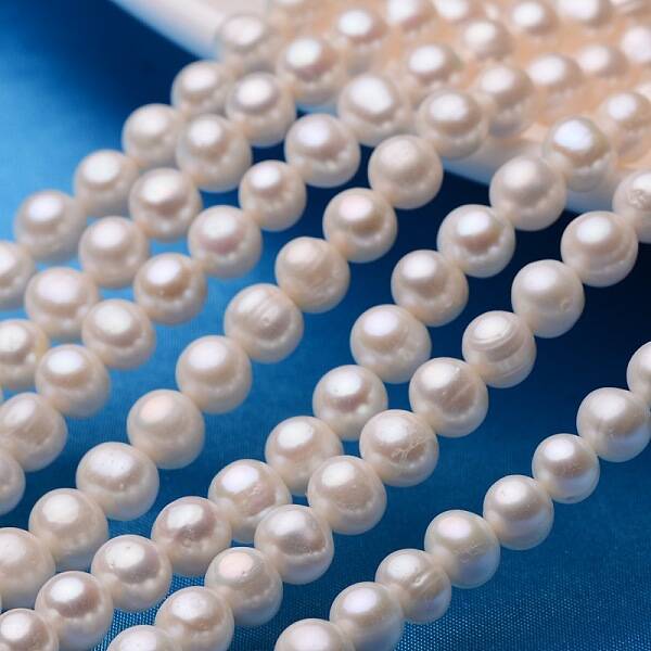 Potato Natural Cultured Freshwater Pearl Beads Strands