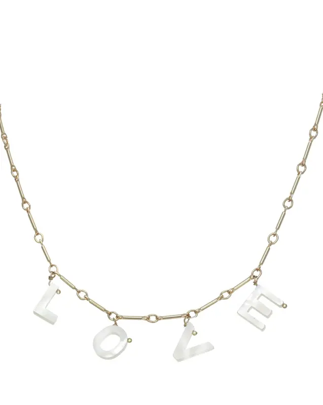 Love Necklace - BACK IN STOCK 05/29/2025 | Metal Color: Gold