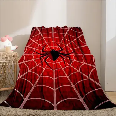 Spider Web Pattern Blanket, Casual Soft Throw Blanket, Summer Gifts Cool Bedroom Accessories, Christmas Decor Bedroom Gadgets...