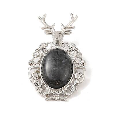 Natural Larvikite Pendants