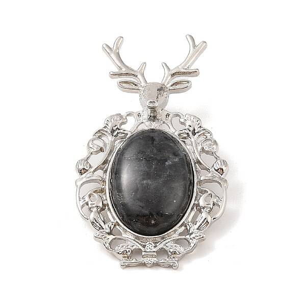 Natural Larvikite Pendants