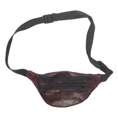 Womens Bum Bag Maroon Leather 90s