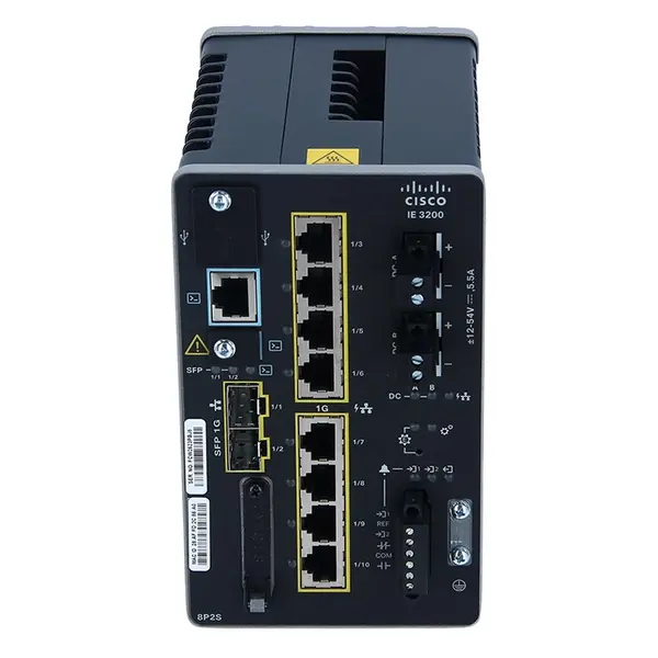 IE-3200-8P2S-E Cisco Catalyst IE3200 Series IE-3200-8P RJ-45 8 x Ports PoE+ 1000Base-T + 2 x Ports SFP Layer 3 Managed Gigabi...