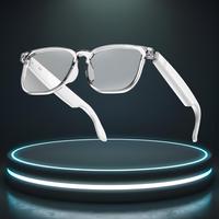 SENBONO Smart Glasses, Rechargeable Multifunctional Transparent Lens Glasses, Touch Control Wireless Glasses for Women, Smart...