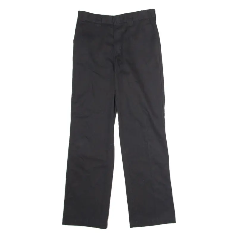 DICKIES Workwear Boys Trousers Black Slim Straight W26 L29