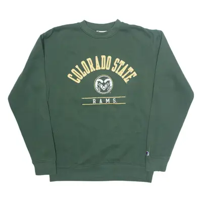 CHAMPION Colorado State Rams Football Mens Sweatshirt Green USA S