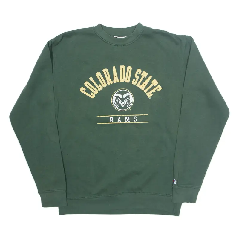 CHAMPION Colorado State Rams Football Mens Sweatshirt Green USA S