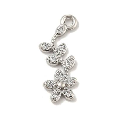Brass Micro Pave Cubic Zirconia Pendant\ns