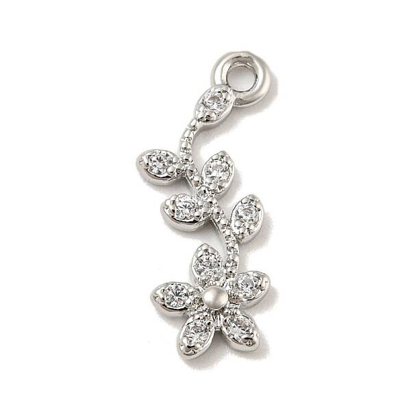 Brass Micro Pave Cubic Zirconia Pendant\ns