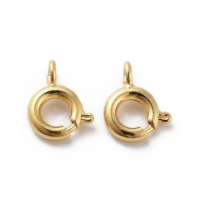 Brass Spring Ring Clasps