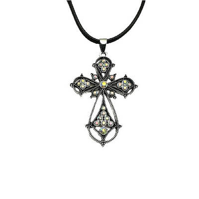 Cross Zinc Alloy Pendant Necklace