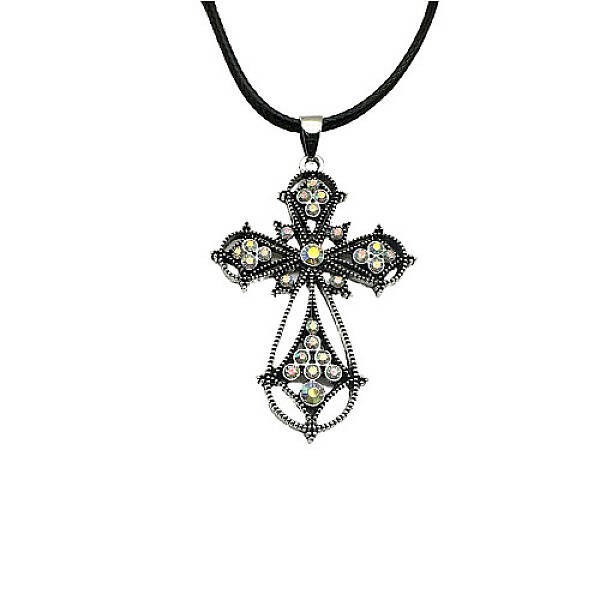 Cross Zinc Alloy Pendant Necklace