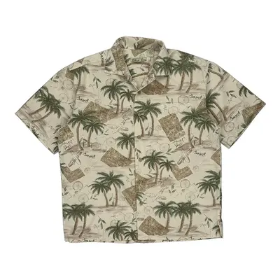 Batik Bay Hawaiian Shirt - Large Beige Cotton