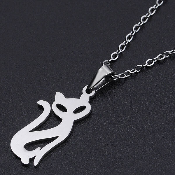 Non-Tarnish 201 Stainless Steel Pendants Necklaces