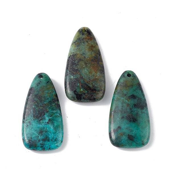 Natural African Turquoise(Jasper) Pendants