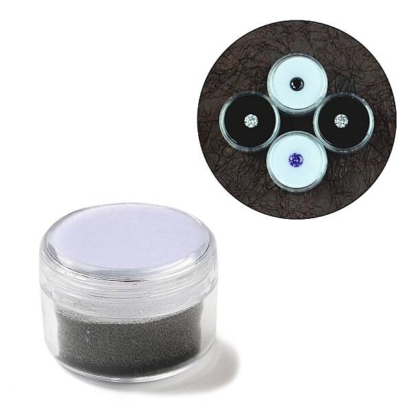 Column Plastic Loose Diamond Storage Screw Top Foam Gem Jars