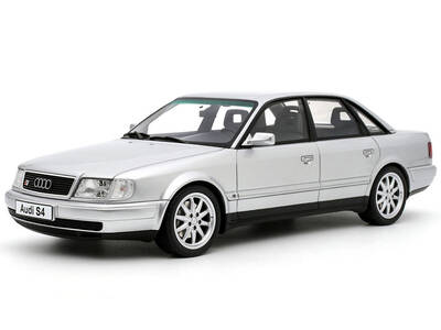 Audi S4 (C4) 4.2 V8 Crystal Silver Metallic Limited Edition to 2000 pieces Worldwide 1/18 Model Car by Otto Mobile