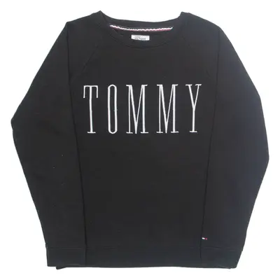 TOMMY HILFIGER Womens Sweatshirt Black S