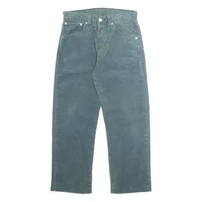 LEVI'S 551 Mens Corduroy Trousers Blue Regular Straight W29 L25